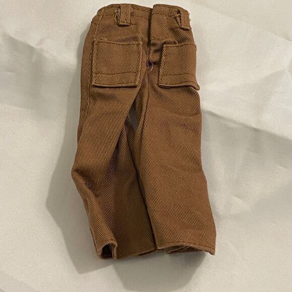 Bratz Boyz doll Brown Rust Pants Back Pockets Trousers - Picture 3 of 5